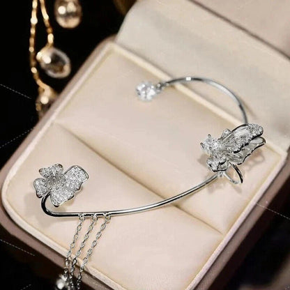 Diamond Butterfly Ear Clip Earring KK Labib