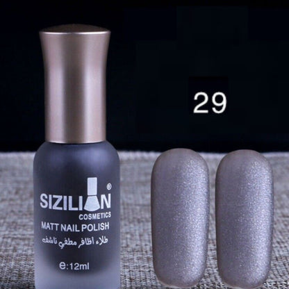 Super Shine Matte Dull Nail Polish Fast Dry Soak Off Nail Art Nail Gel Polish UK