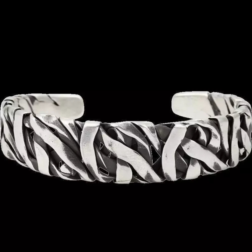 Retro Cuff Bracelet Thai Handmade Bangle