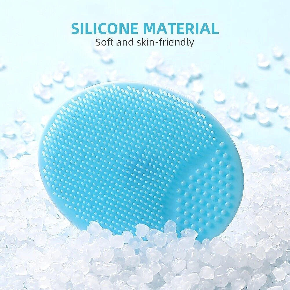 3 Pack Silicone Face Scrubber Massager Brush. KK Labib