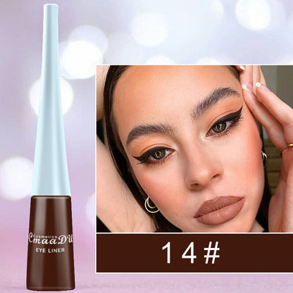 Waterproof Liquid Eyeliner Beauty Matte Glitter Pen Pencil Makeup 33 Colors UK
