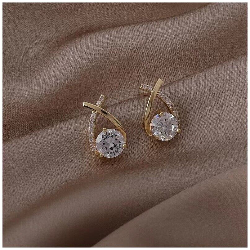Hanging Tassel Drop Stud Earrings