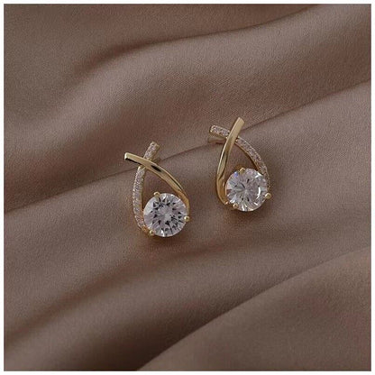 Hanging Tassel Drop Stud Earrings