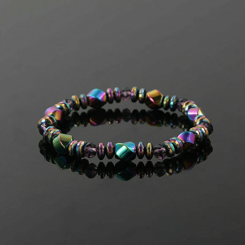 Weight Loss Bracelet Plating Color Black Magnetic Therapy Men Women Hematite UK
