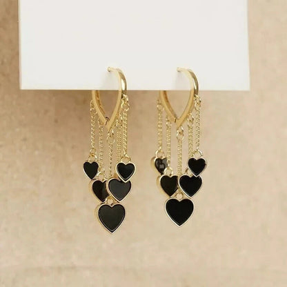 Heart Tassel Earrings KK Labib