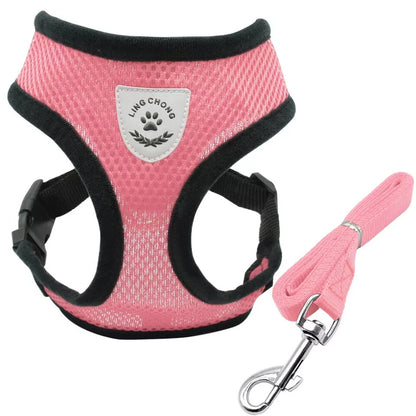 Pet Cat Dog Harness Vest Walking Lead Leash for Cat Puppy Dogs Collar Adjustable