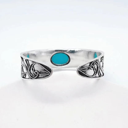 . Retro Turquoise Open Bracelet. KK Labib