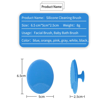 Pack of 3 Facial Cleansing Face Silicone Scrubber Soft Skin Blackhead Pore Brush