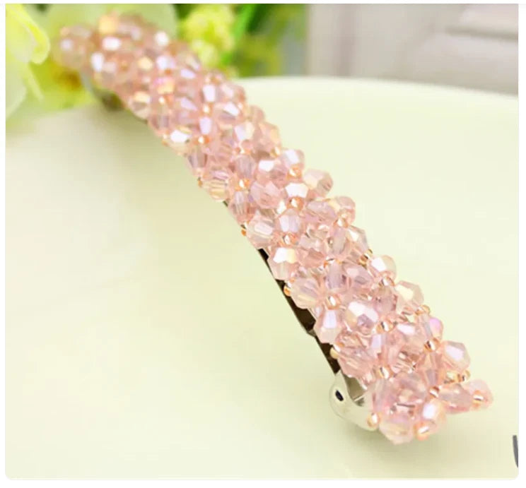 Barrette Fashion Girl Crystal Swan Hair Clip