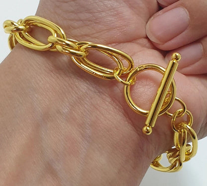 Chunky Oval Link Chain Bracelet KK Labib