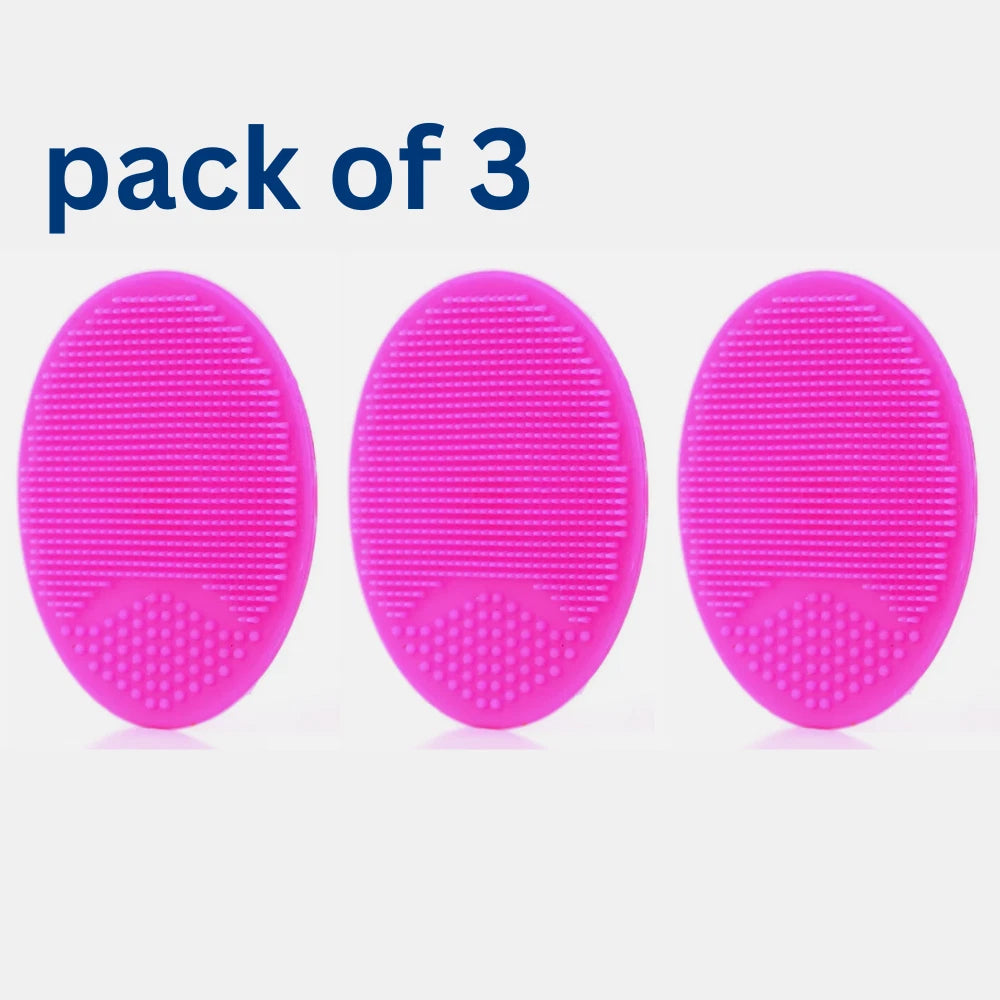 3 Pack Silicone Face Scrubber Massager Brush. KK Labib