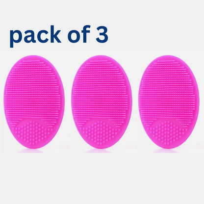 3 Pack Silicone Face Scrubber Massager Brush. KK Labib