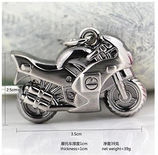 Classic 3D Motorcycle Keychain