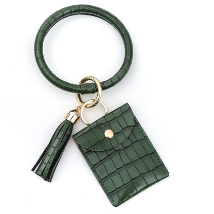 Leather Bag Holder Keyring