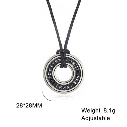 Viking Rune Circle Pendant KK Labib