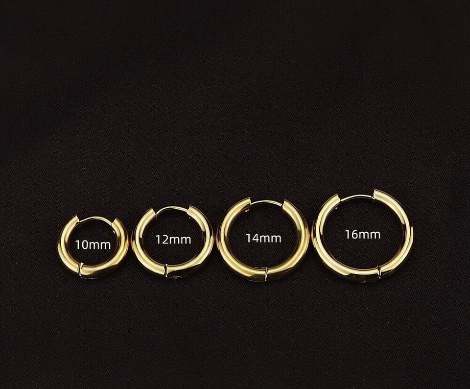 Surgical Stainless Steel Hoop Earring