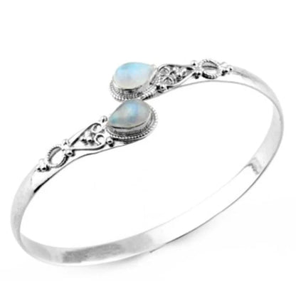 Vintage Open Cuff Stone Bangle KK Labib