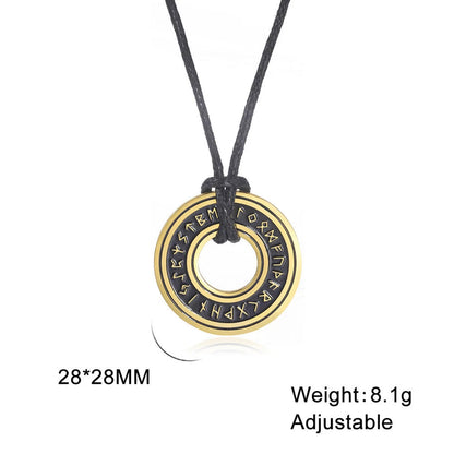 Viking Rune Circle Pendant KK Labib
