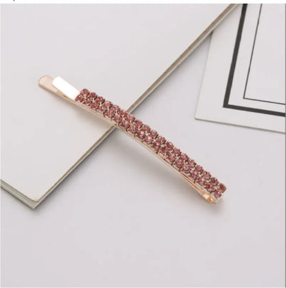 Color Clip Rhinestone Hairpin Crystal