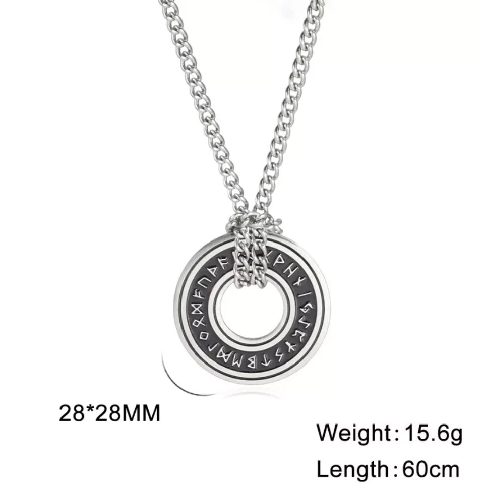 Viking Rune Circle Pendant KK Labib