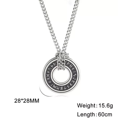 Viking Rune Circle Pendant KK Labib