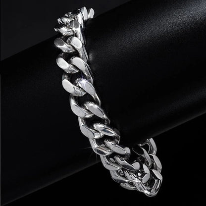 Cuban Solid Classic Thick Bracelet