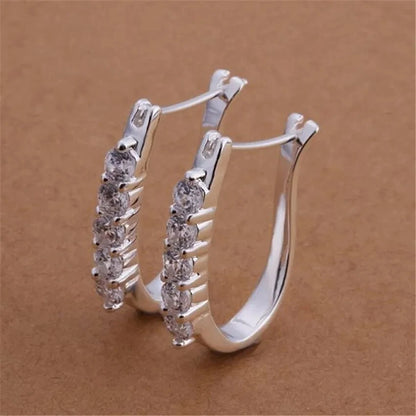 Silver Stunning Various Style Stud Earrings