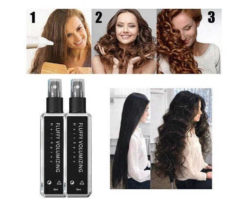 Fluffy Volumizing Hair Spray Extra-Volume Styling Gel Natural Portable Pump FAST KK Labib