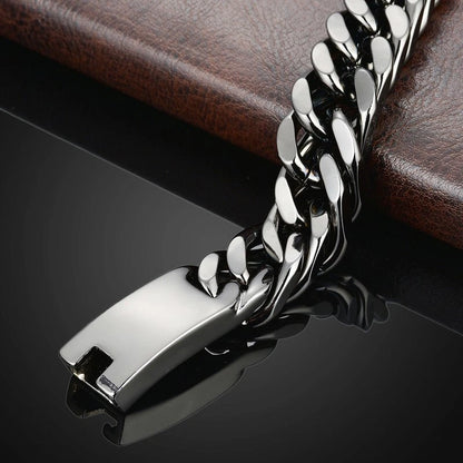 Cuban Solid Classic Thick Bracelet