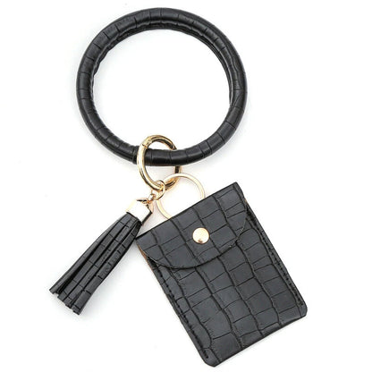 Leather Bag Holder Keyring