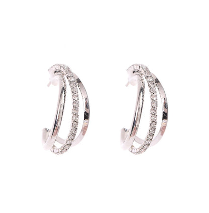 Crystal Multi-Layer Rhinestone Earrings