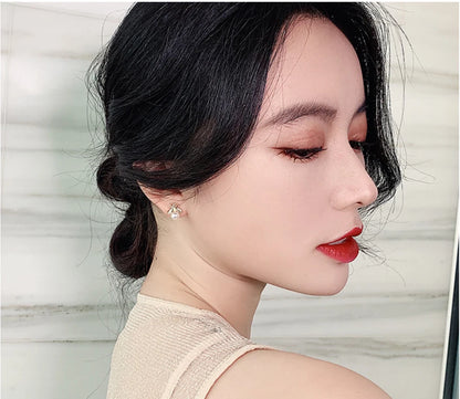 Pearl Stud Bumble Bee Earrings