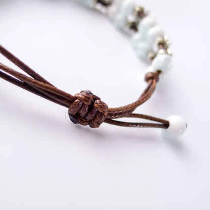 Ceramic Four-leaf clover Ethnic Bracelet