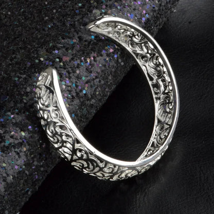 Korean Style Hollow Pattern Cuff Bracelet