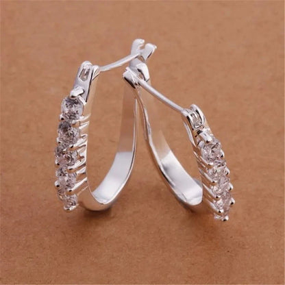 Silver Stunning Various Style Stud Earrings