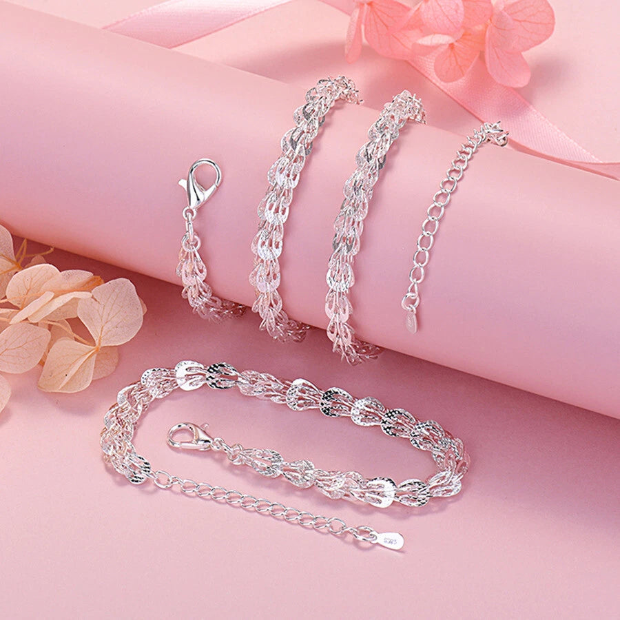 Italian Style Heavy Solid 925 Silver Sterling Chain - For Men, Women & Boys UK S
