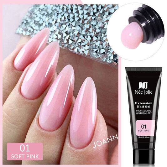 Nail Extension Hard Builder Gel Poly UV LED Thick Nails Art Polish DIY Manicure KK Labib