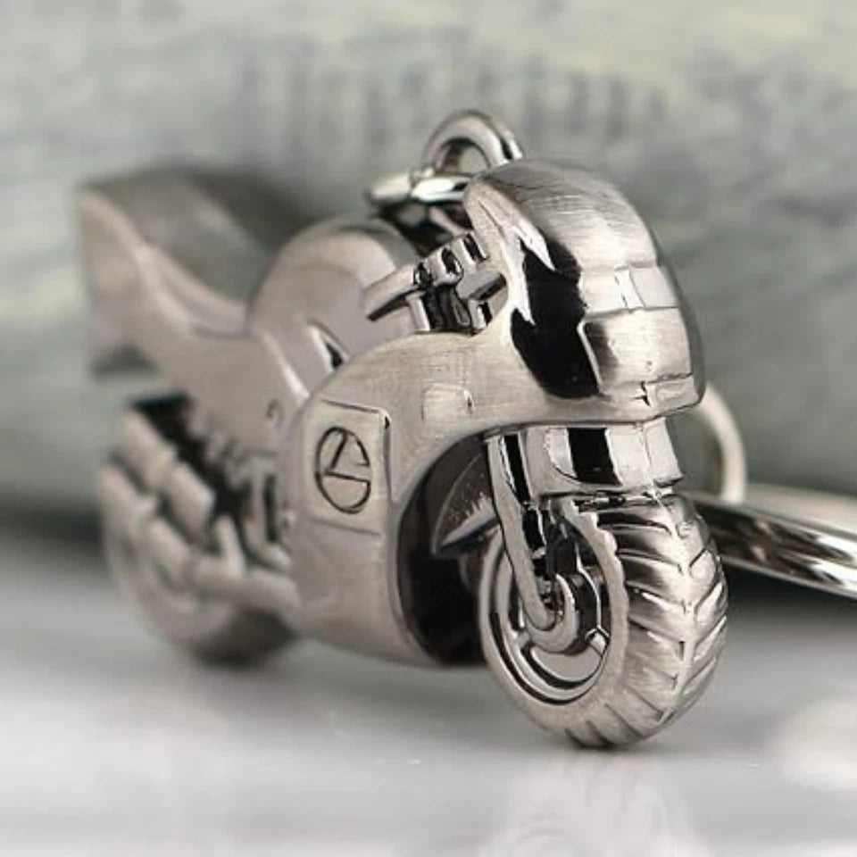 Classic 3D Motorcycle Keychain