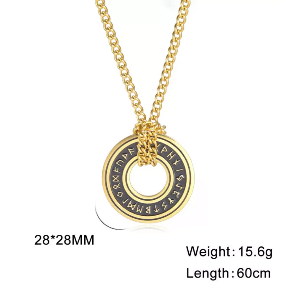 Viking Rune Circle Pendant KK Labib