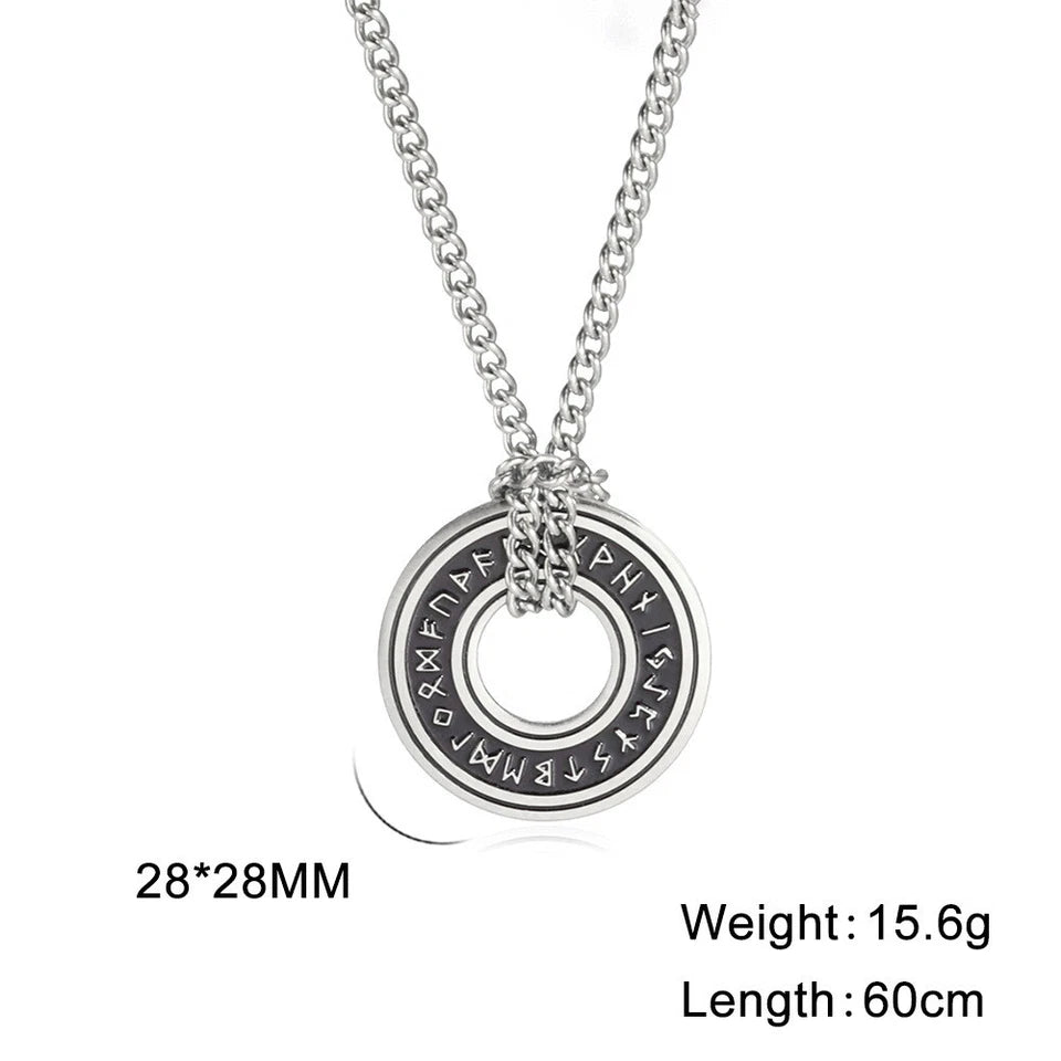 Viking Rune Circle Pendant KK Labib
