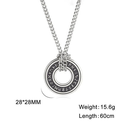 Viking Rune Circle Pendant KK Labib