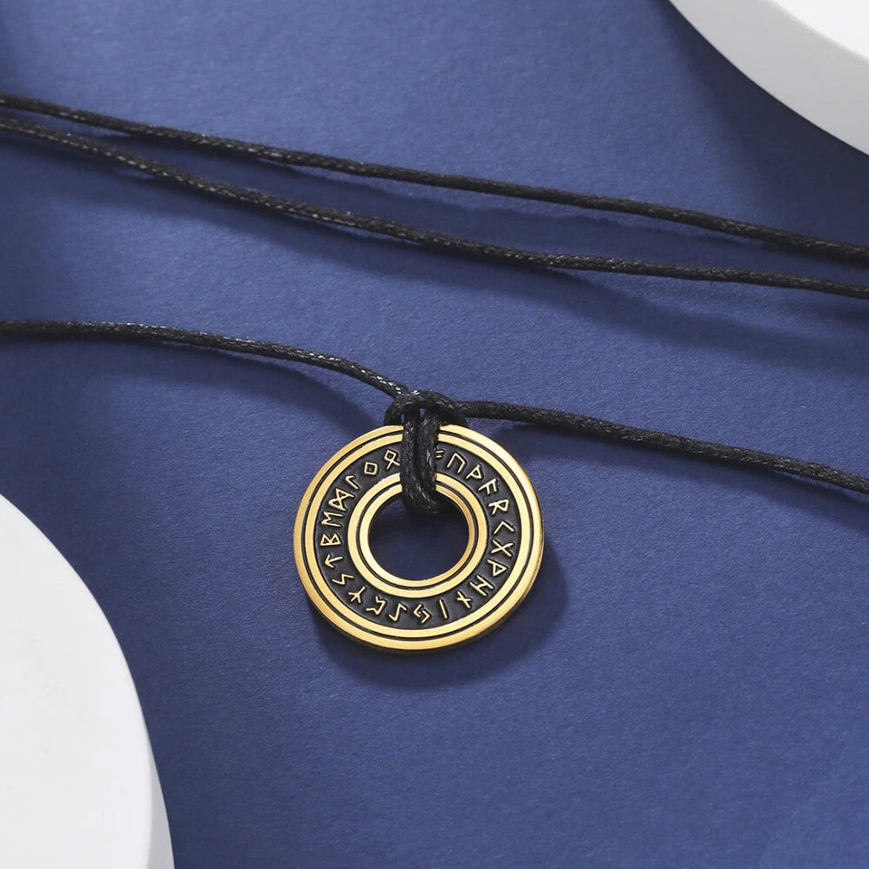 Viking Rune Circle Pendant KK Labib