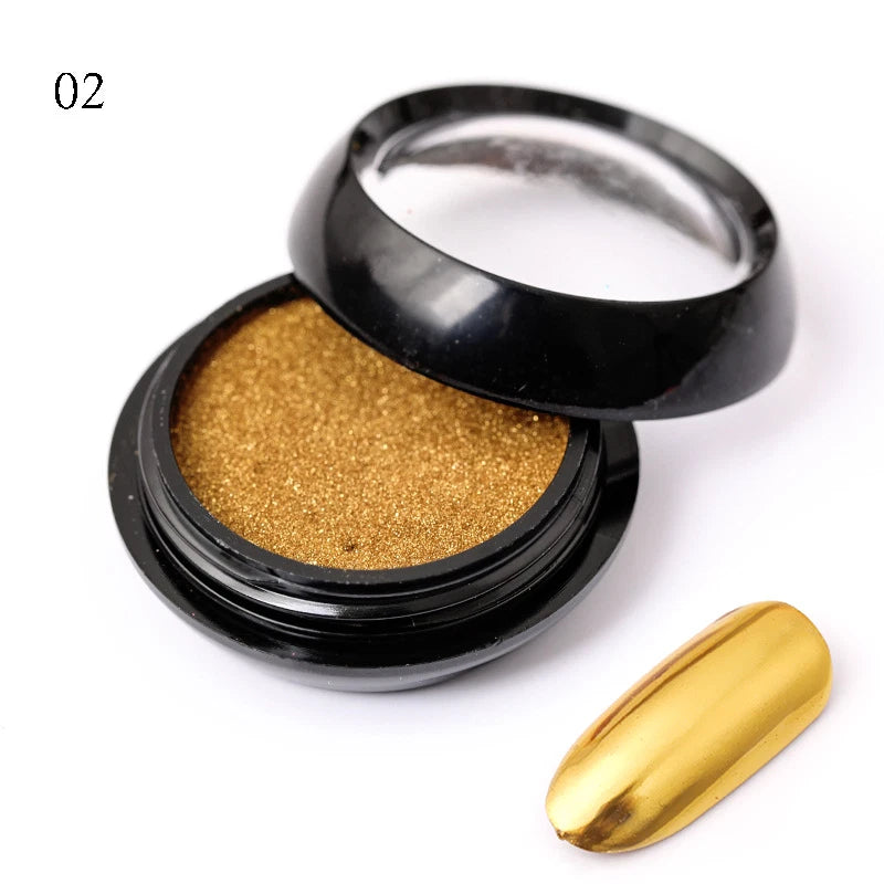 Mirror Nail Art Glitter Powder KK Labib