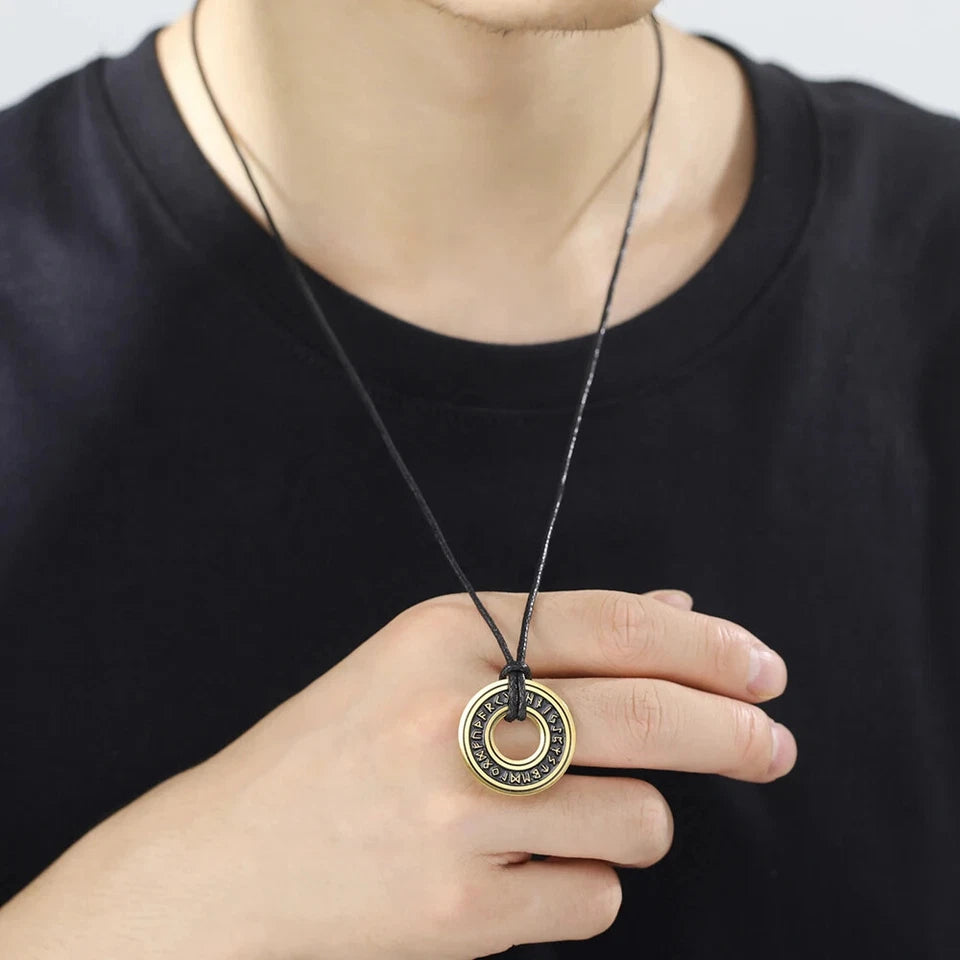 Viking Rune Circle Pendant KK Labib