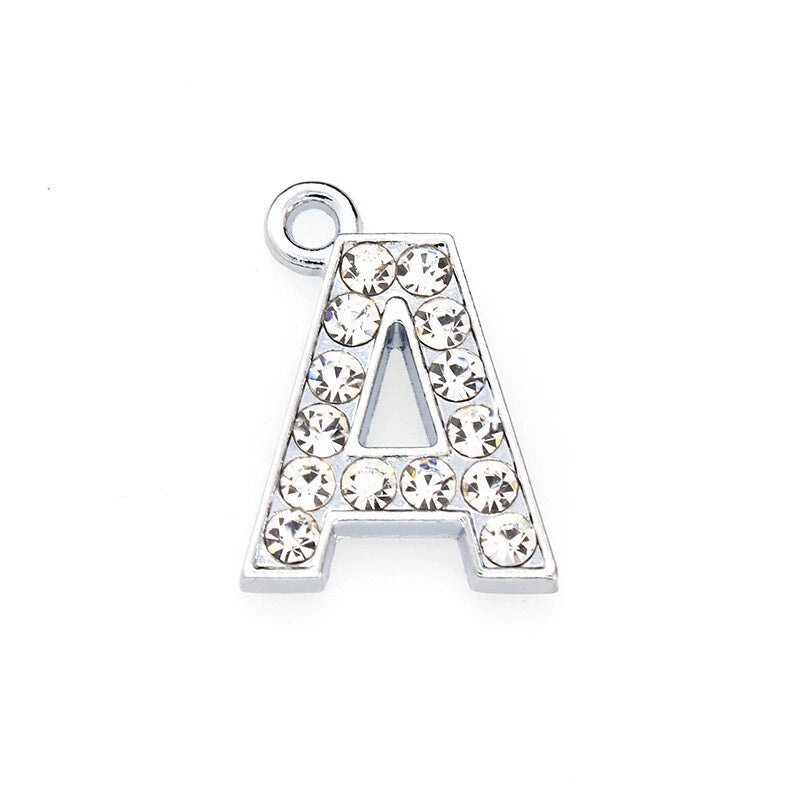 A to Z Rhinestone Letter Pendant