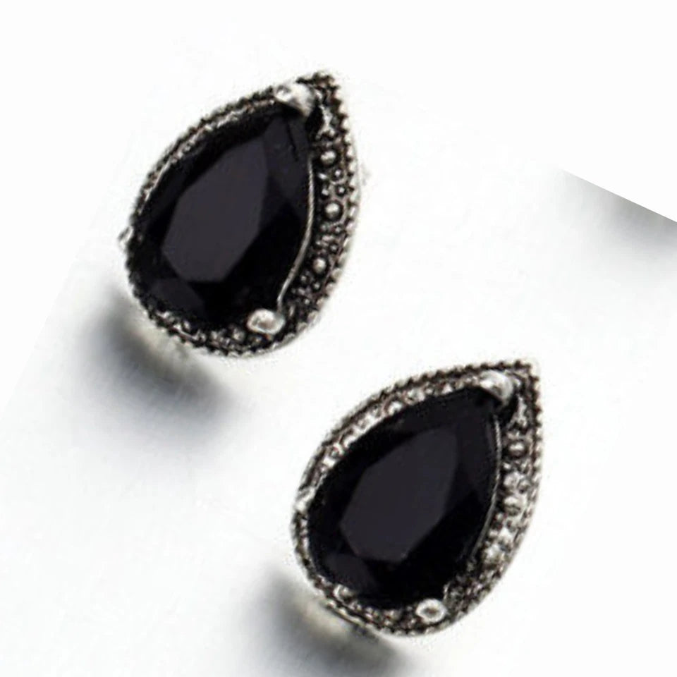 4 Pairs Women Bohemia Long Crystal Earring Set