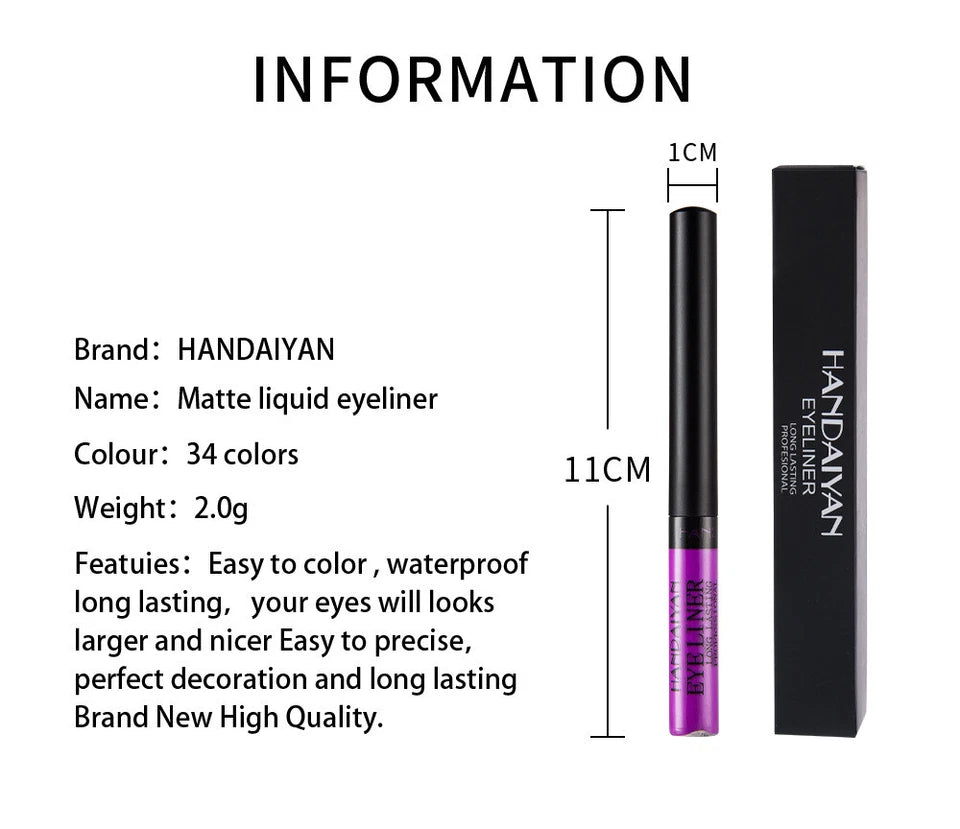 34 Handaiyan Liquid EyeLiner Matte KK Labib
