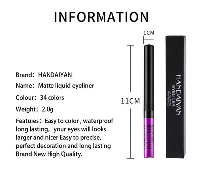 34 Handaiyan Liquid EyeLiner Matte KK Labib