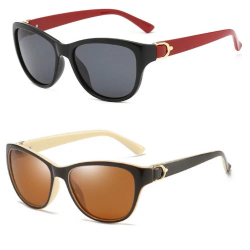 Polarized Sunglasses Square Frame Sports Driving with Pouch Men's Women Eyewear