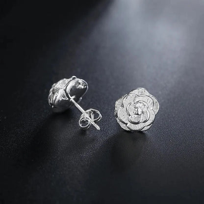 Silver Stunning Various Style Stud Earrings